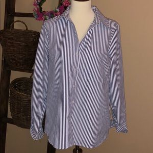 Rag Poets Striped Button Down